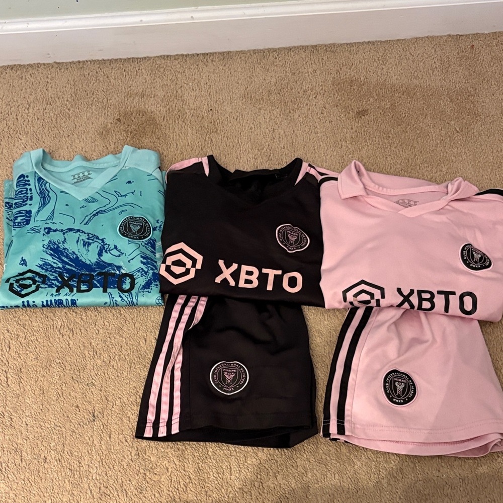 adidas Kids Jersey Set - Aqua, Black, Pink
